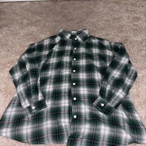 SHEIN Forest Green Plaid Men's Shirt